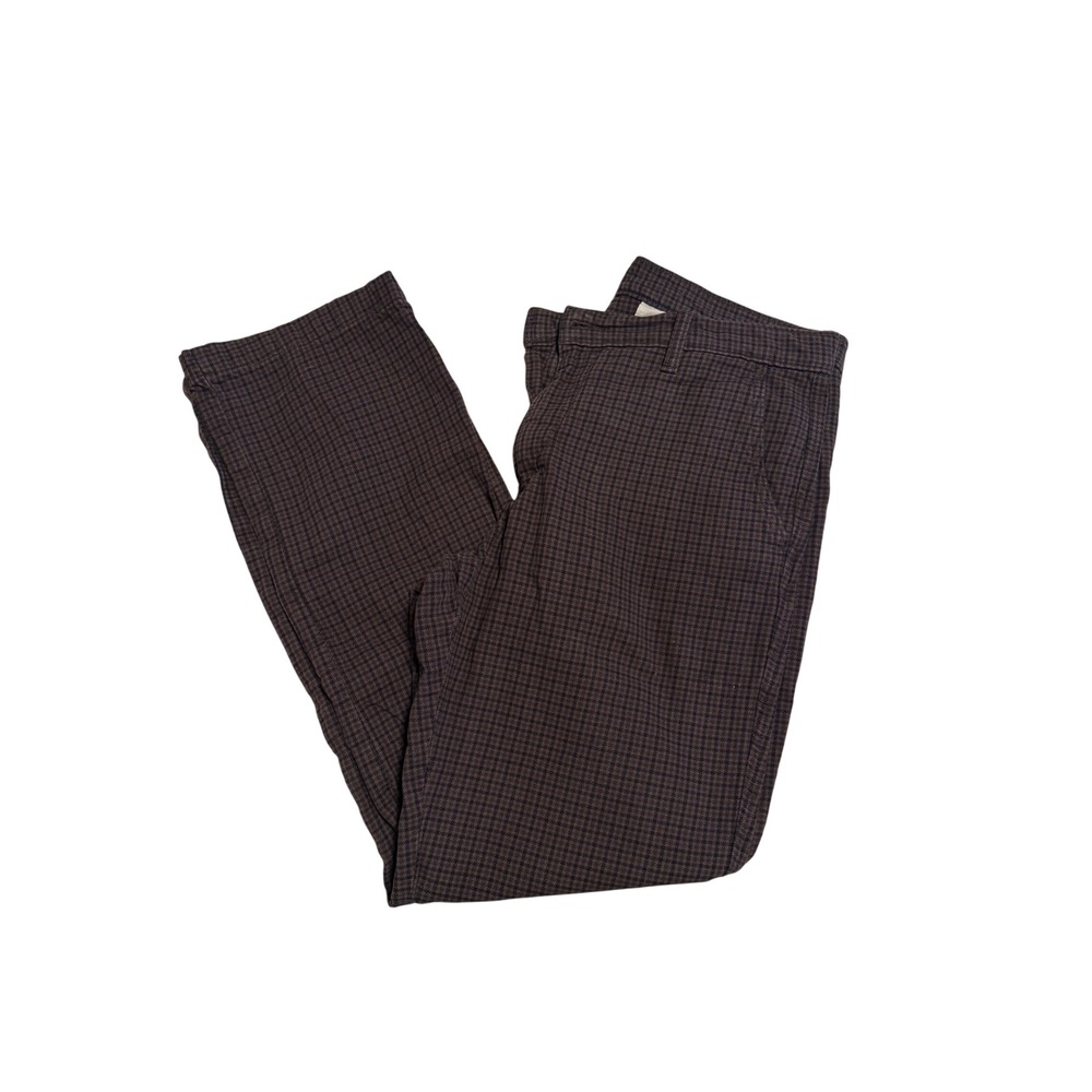 Levis XX Chino Relaxed Straight Brown Houndstooth Pants W34 L34